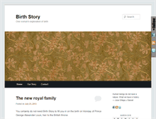 Tablet Screenshot of birthstory.net